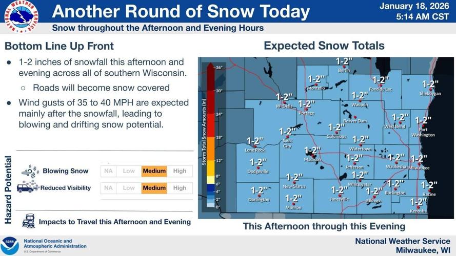 NWS more snow Sunday