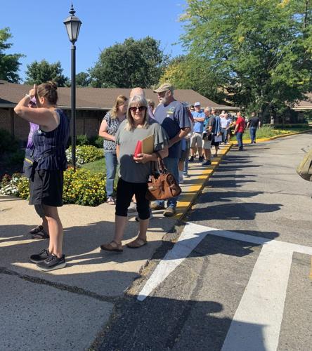 Residents Line Up