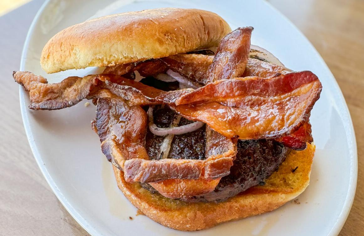 Maple bourbon burger