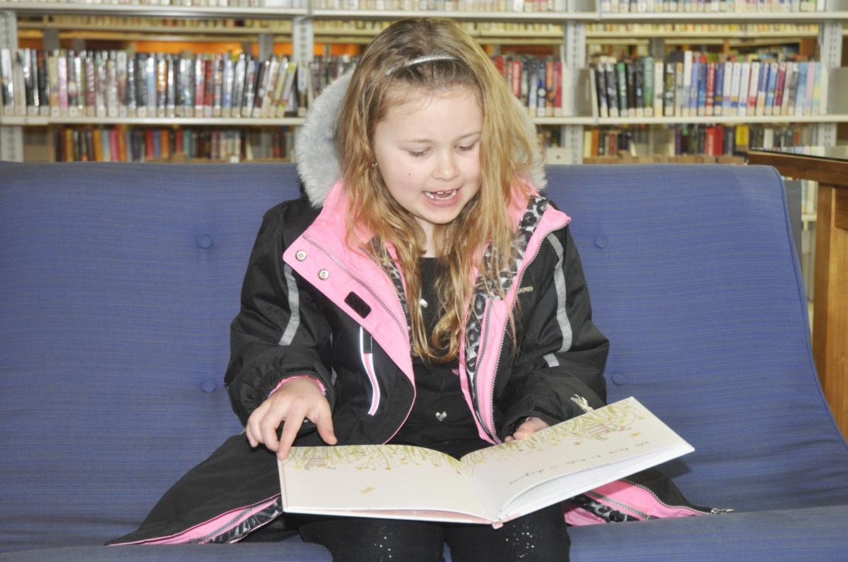 Lilly Hejhal kid at library