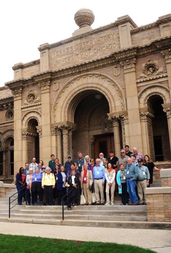 Members of the nonprofit Olmsted Network tour Yerkes Observatory in Williams Bay