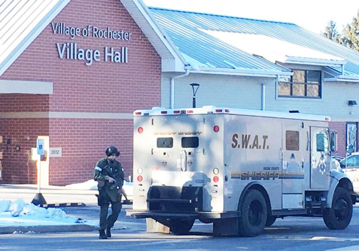 Racine County sheriff's police and SWAT team in Rochester in file photo