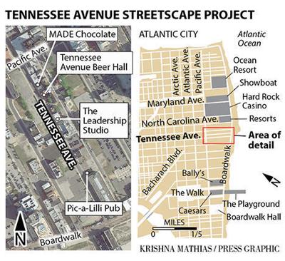 Tennessee Avenue map Atlantic City