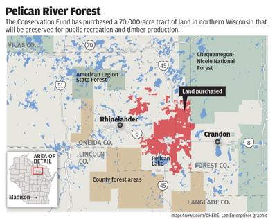 Map: Pelican River Forest