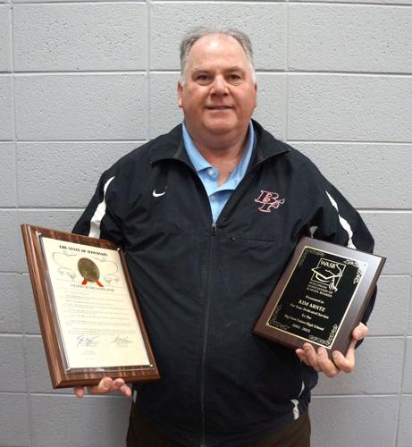 Retiring 21-year Big Foot Board of Education member Kim Arntz