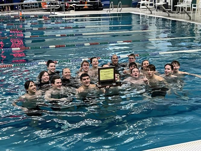 Lake Geneva Badger boys swim team