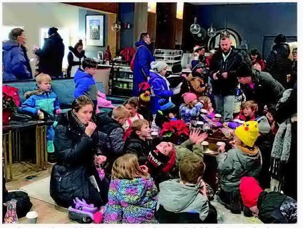 Central-Denison Elementary School students drop off letters to Santa