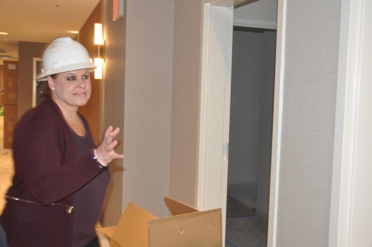 Tina Fierros, general manager for the Fairfield Inn & Suites hotel in Lake Geneva, shows off some of the bedrooms