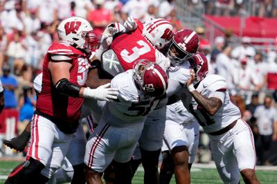 Alabama at Wisconsin football 26 for Polzin game column