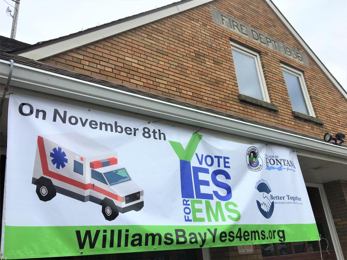 Williams Bay EMS Referendum banner