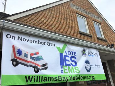 Williams Bay EMS Referendum banner