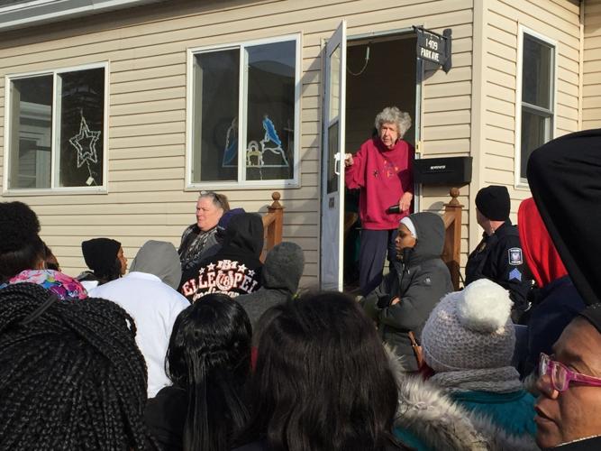 Racine police protest, Jan. 19