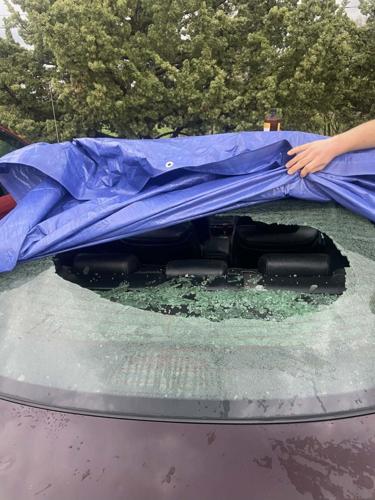 Hail in Madison storm shatters resident Asias Sky Johnson’s windshield