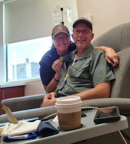 Lake Geneva firefighter Ken Larsen undergoes cancer treatment at Mayo Clinic in Rochester, Minn,