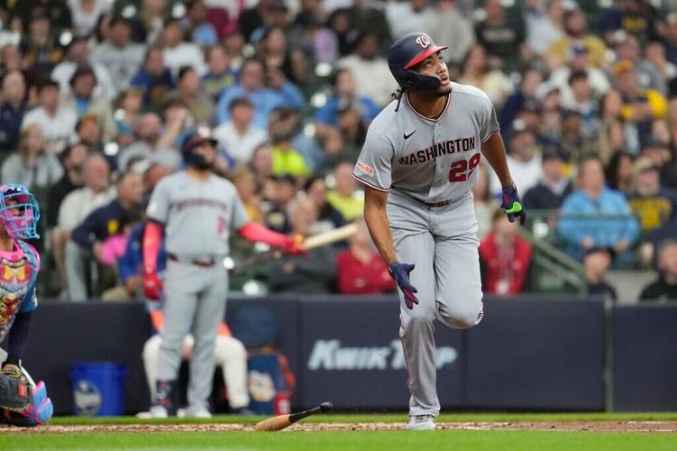 Nationals Brewers Baseball