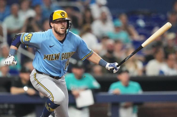 Brewers Marlins Baseball