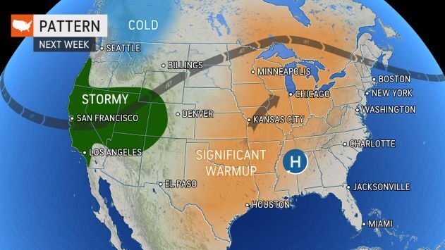 Warm-up next week by AccuWeather