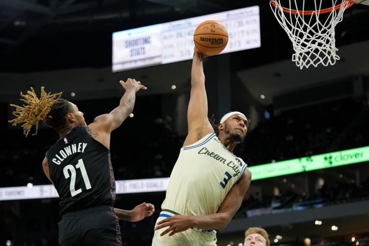 Nets Bucks Basketball