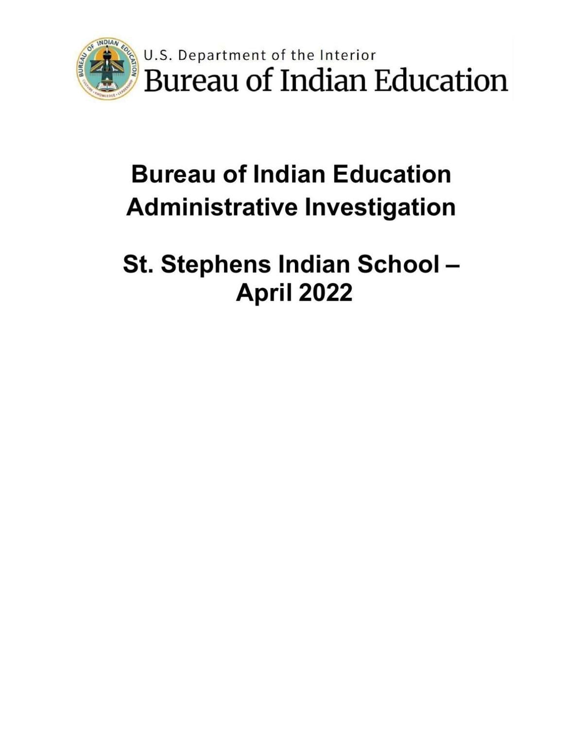 St Stephens School Investigation