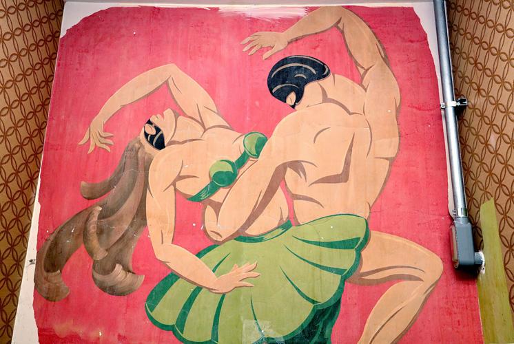 Mural discovered at Rivoli Theatre