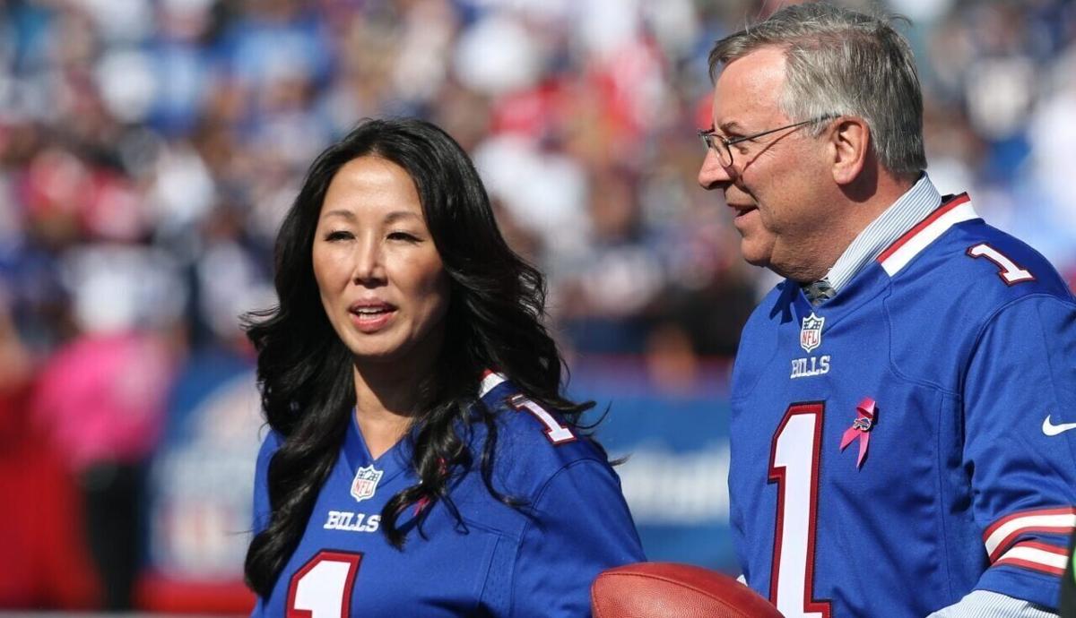 Kim and Terry Pegula Bills game