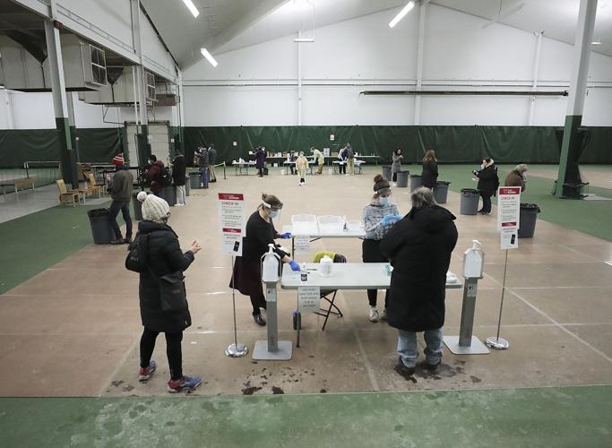 UW Covid Saliva View of Nielsen Tennis Stadium