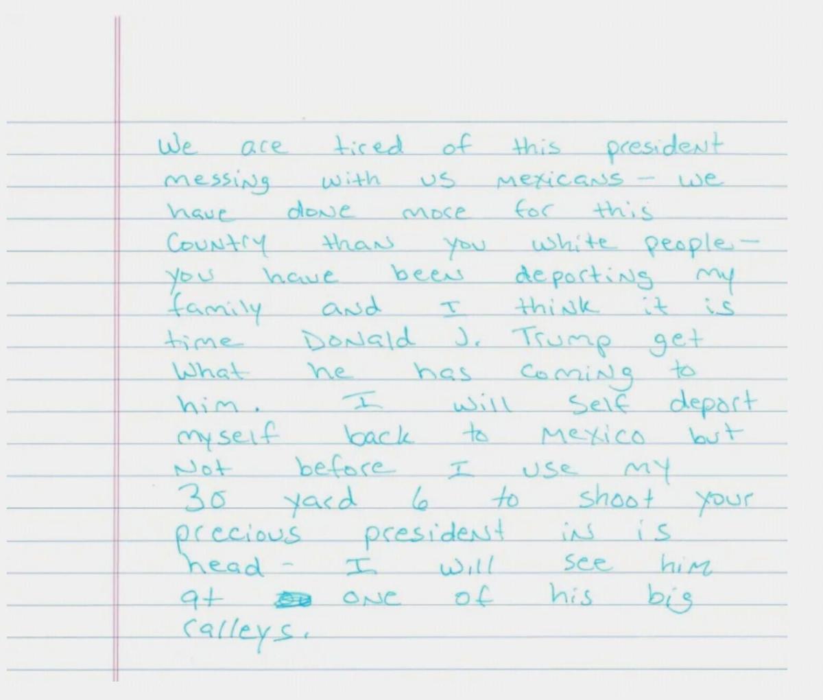 Trump Threat Letters