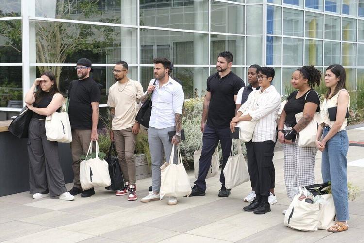 Contestants after shopping at the Dane County Farmers' Market.