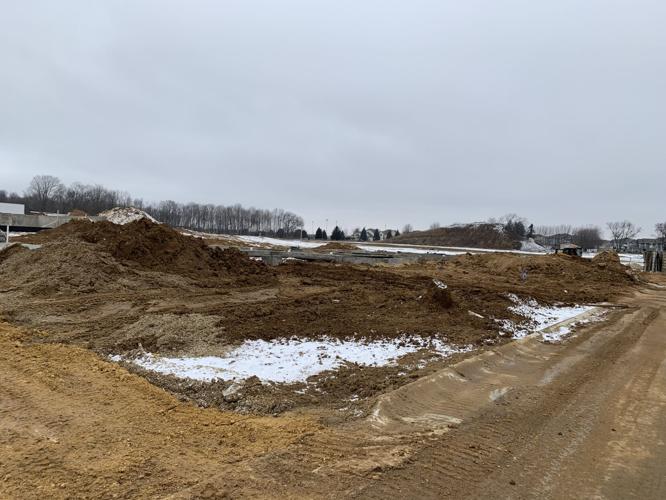 Dirt is being moved as work continues on the Symphony Bay subdivision