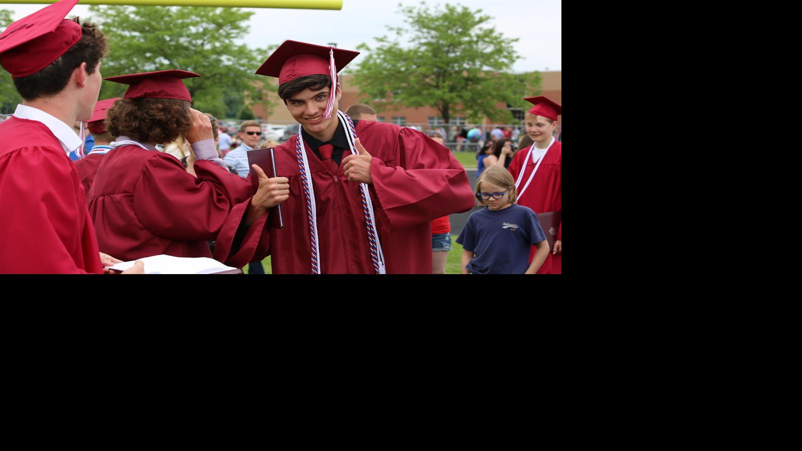 Badger graduation photos Lake Geneva