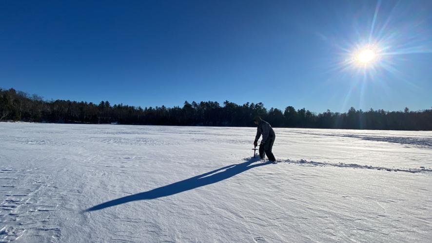 Winter has arrived in northern Wisconsin