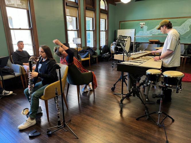 Blackbird Creative Lab rehearsal at Yerkes Observatory, Williams Bay