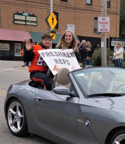 Williams Bay High School freshman homecoming representatives Cyrus Nateghi and Lauren Schnobel