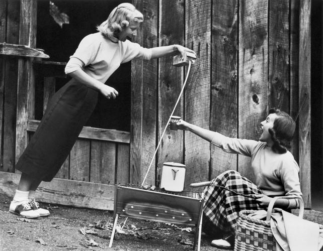 1957 Pouring Milk at Wonder Spot, Bennett Studio -WHS-42105
