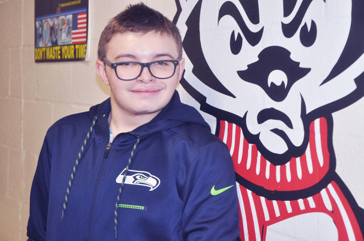 Brooks Guif, Badger High School junior who has cerebral palsy, is thankful that the school