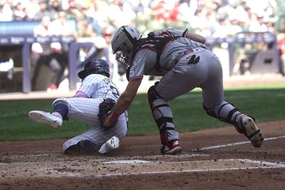 Reds Brewers Baseball