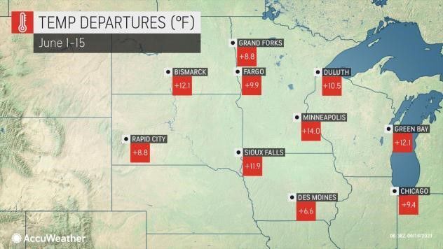 June 1-15 heat by AccuWeather