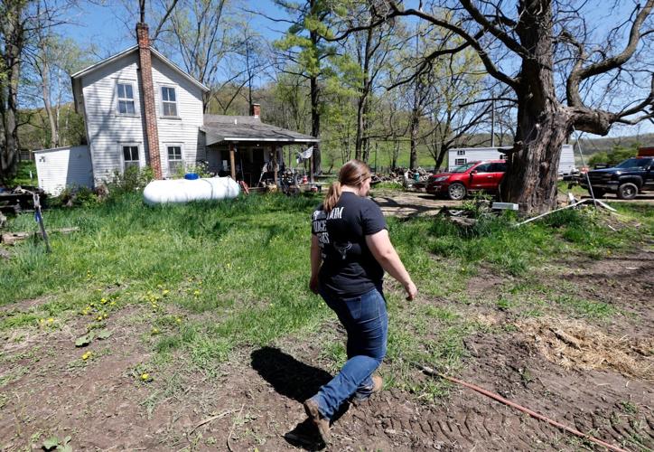Emily Lund on her Richland Center farm