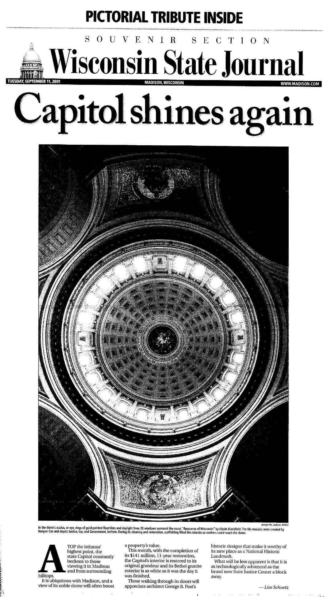 'Capitol shines again': A State Journal special section
