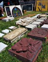 Architectural salvage on display at the Elkhorn Antique Flea Market