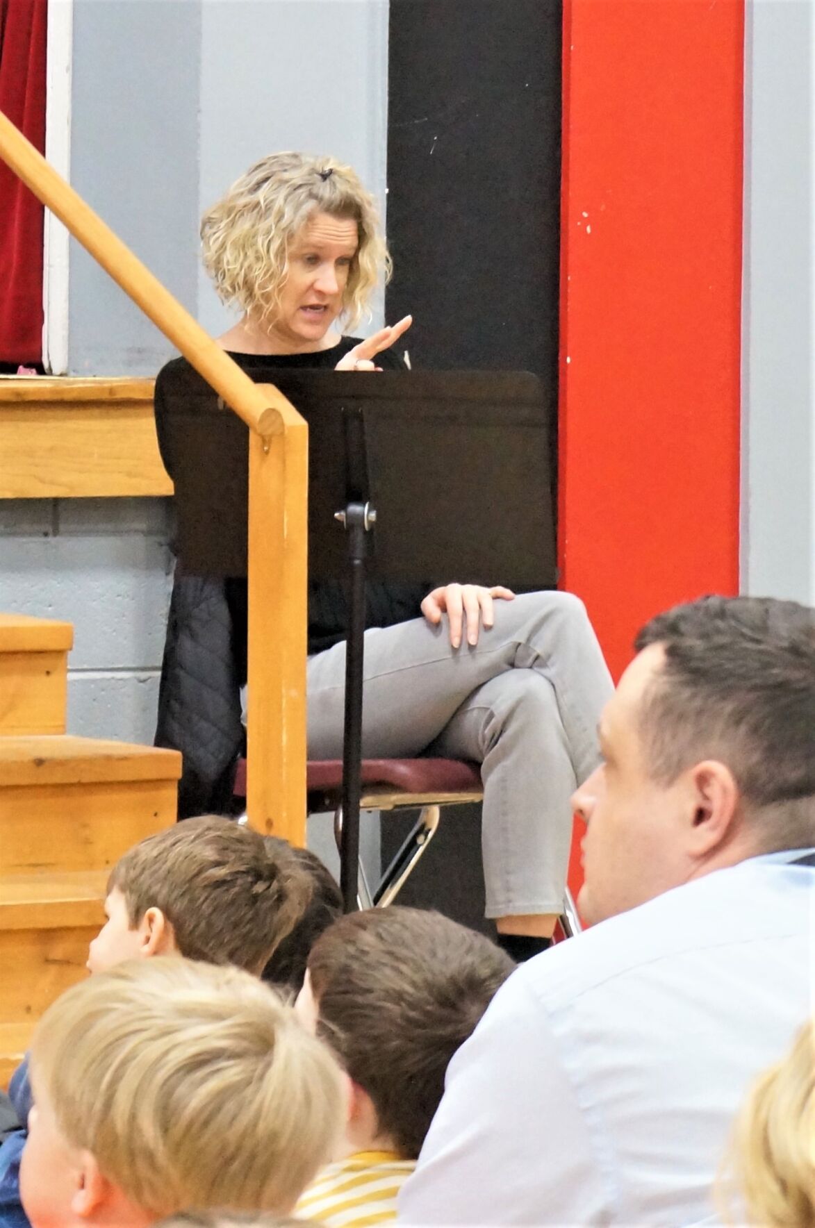 American Sign Language interpreter Anissa Haywood, of Lake Geneva