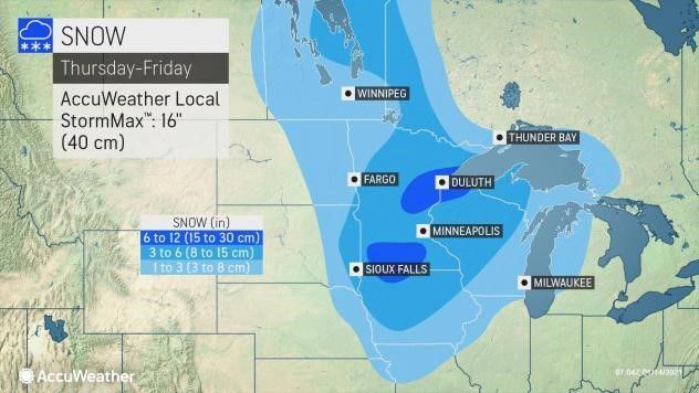 Snow Thur-Fri by AccuWeather