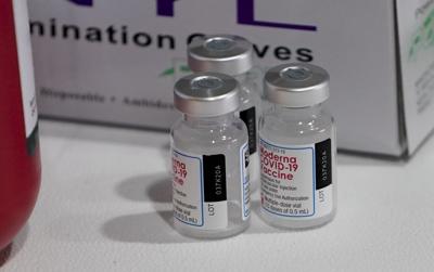 Moderna vaccine vials
