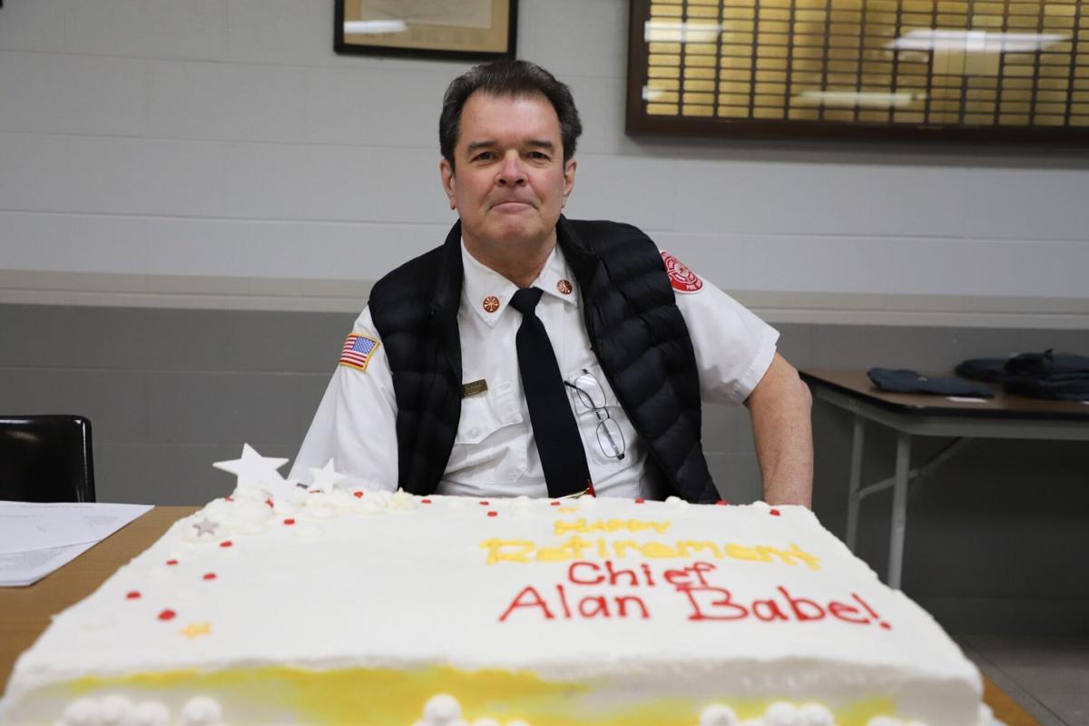 Burlington Fire Chief Alan Babe retires