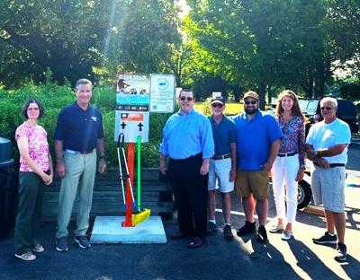 July 7, 2023 GLEA ribbon-cutting dedication of new CD3 Boat Cleaning Station units