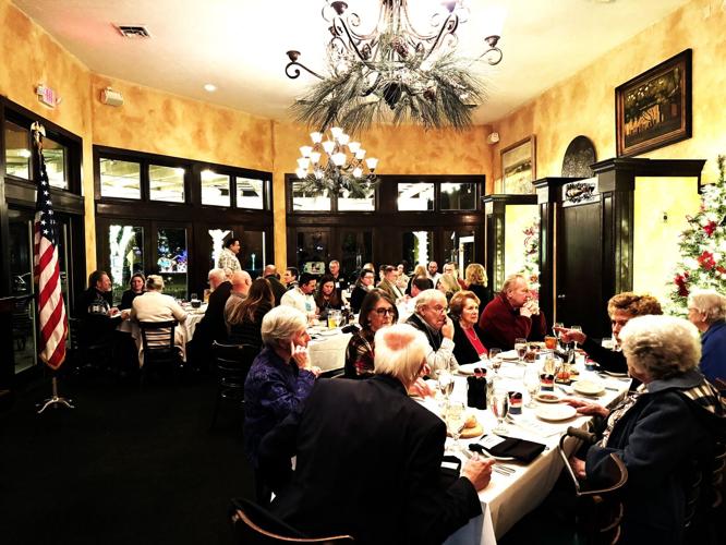 Geneva Lake Veterans of Foreign Wars Post 2373 annual Christmas party and awards dinner at Cafe Calamari, Williams Bay