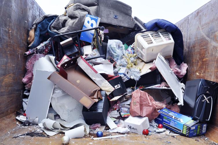 Trash dumpster flood Walworth