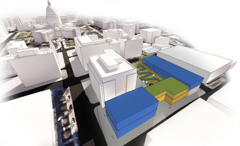 Wisconsin Veterans Museum Concept D (overhead)