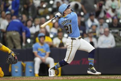 Padres Brewers Baseball