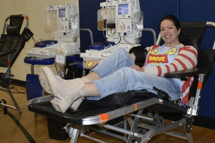 Tremper assistant principal Lauren Johnson donates blood